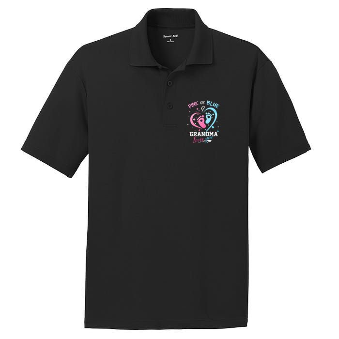 Pink Or Blue Grandma Loves You Gender Reveal Baby Gifts Mom PosiCharge RacerMesh Polo