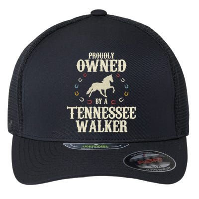 Proudly Owned By A Horse Father Mother Tennessee Walker Cool Gift Flexfit Unipanel Trucker Cap