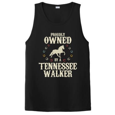 Proudly Owned By A Horse Father Mother Tennessee Walker Cool Gift PosiCharge Competitor Tank