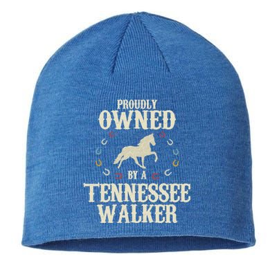 Proudly Owned By A Horse Father Mother Tennessee Walker Cool Gift Sustainable Beanie