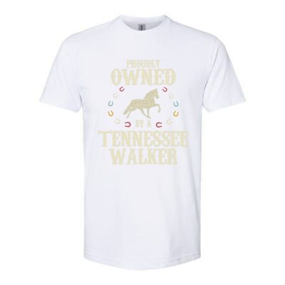 Proudly Owned By A Horse Father Mother Tennessee Walker Cool Gift Softstyle CVC T-Shirt