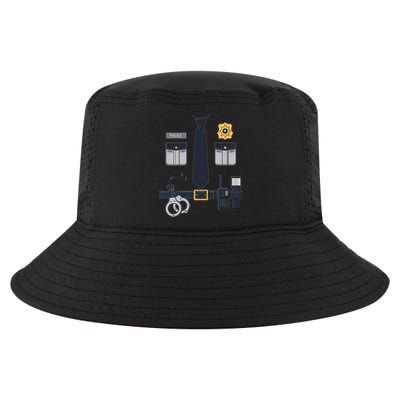 Police Officer Costume Police Badge Cop Halloween Cool Comfort Performance Bucket Hat