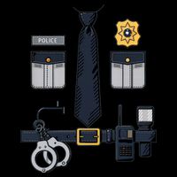 Police Officer Costume Police Badge Cop Halloween Impact Tech Backpack