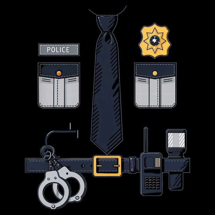 Police Officer Costume Police Badge Cop Halloween Impact Tech Backpack