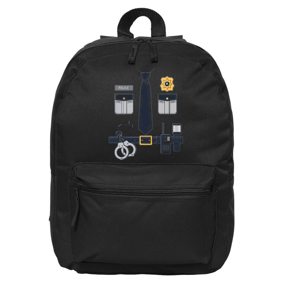 Police Officer Costume Police Badge Cop Halloween 16 in Basic Backpack