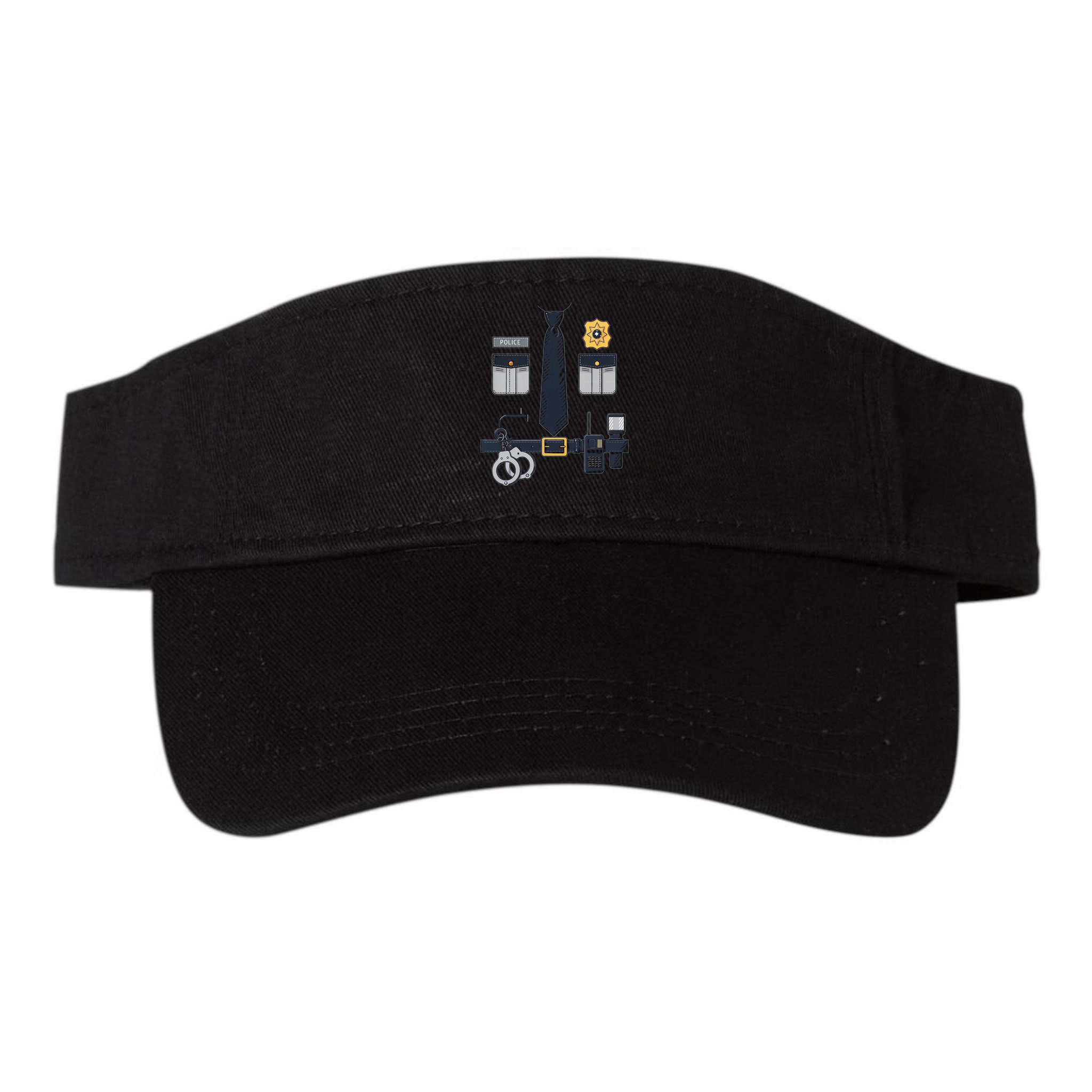 Police Officer Costume Police Badge Cop Halloween Visor