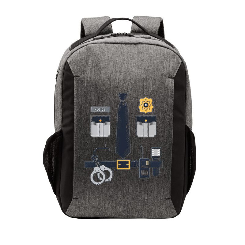Police Officer Costume Police Badge Cop Halloween Vector Backpack