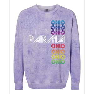 Parma Ohio City Oh Souvenir Colorblast Crewneck Sweatshirt