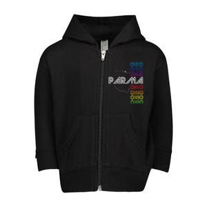 Parma Ohio City Oh Souvenir Toddler Zip Fleece Hoodie