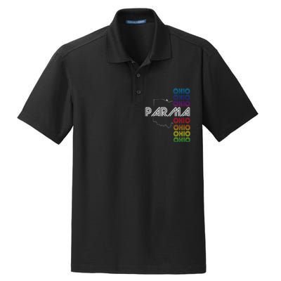 Parma Ohio City Oh Souvenir Dry Zone Grid Polo