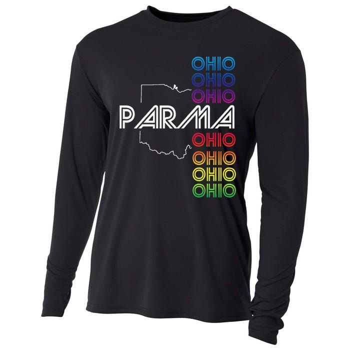 Parma Ohio City Oh Souvenir Cooling Performance Long Sleeve Crew