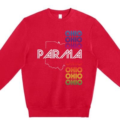 Parma Ohio City Oh Souvenir Premium Crewneck Sweatshirt