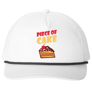 Piece Of Cake Snack Baking Cake Snapback Five-Panel Rope Hat