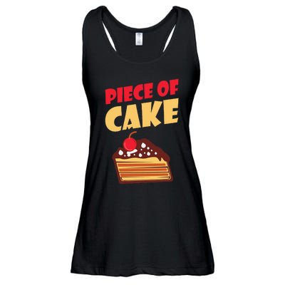 Piece Of Cake Snack Baking Cake Ladies Essential Flowy Tank