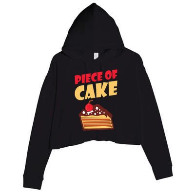 Piece Of Cake Snack Baking Cake Crop Fleece Hoodie