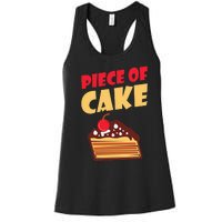 Piece Of Cake Snack Baking Cake Women's Racerback Tank