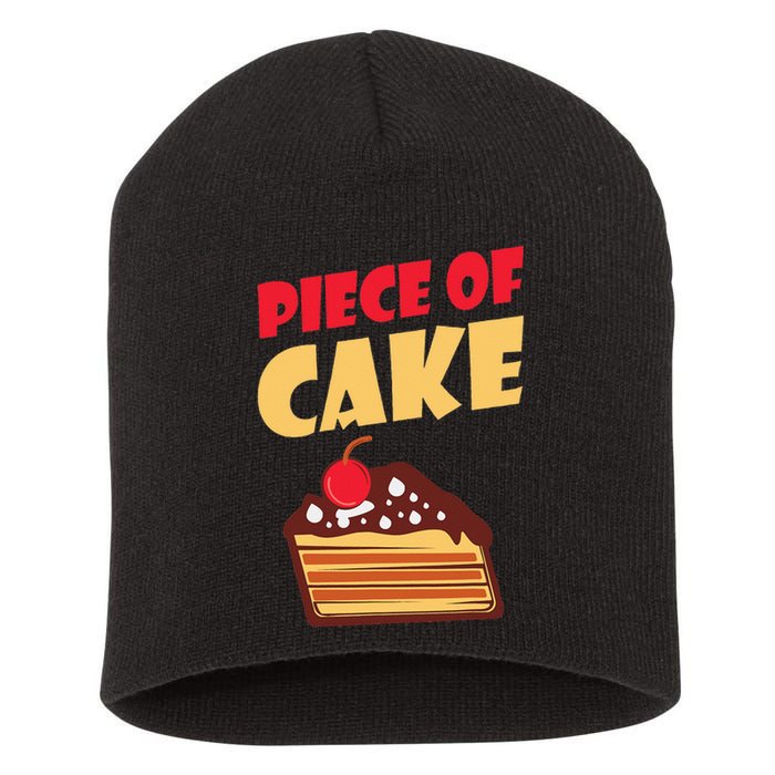 Piece Of Cake Snack Baking Cake Short Acrylic Beanie