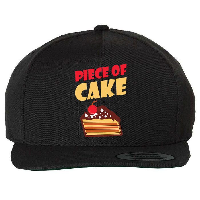 Piece Of Cake Snack Baking Cake Wool Snapback Cap