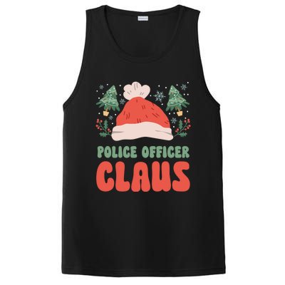 Police Officer Claus Christmas Working Holiday Funny Gift PosiCharge Competitor Tank