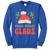 Police Officer Claus Christmas Working Holiday Funny Gift Sweatshirt