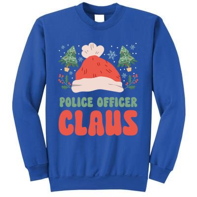 Police Officer Claus Christmas Working Holiday Funny Gift Sweatshirt