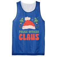 Police Officer Claus Christmas Working Holiday Funny Gift Mesh Reversible Basketball Jersey Tank