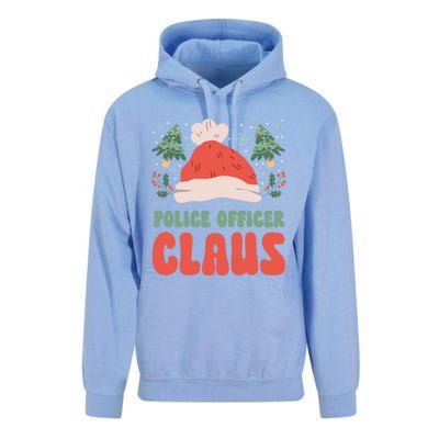 Police Officer Claus Christmas Working Holiday Funny Gift Unisex Surf Hoodie