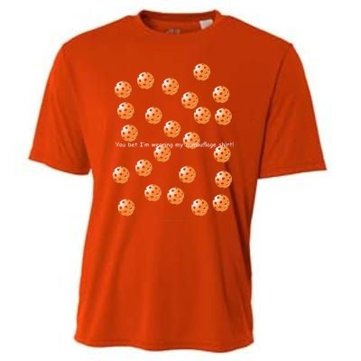 Pickleball Orange Camouflauge Shirt! Cooling Performance Crew T-Shirt