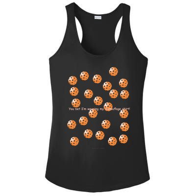 Pickleball Orange Camouflauge Shirt! Ladies PosiCharge Competitor Racerback Tank