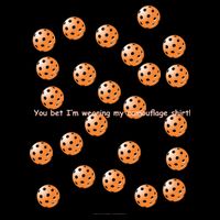 Pickleball Orange Camouflauge Shirt! Womens Tank Top