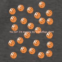 Pickleball Orange Camouflauge Shirt! Vector Backpack