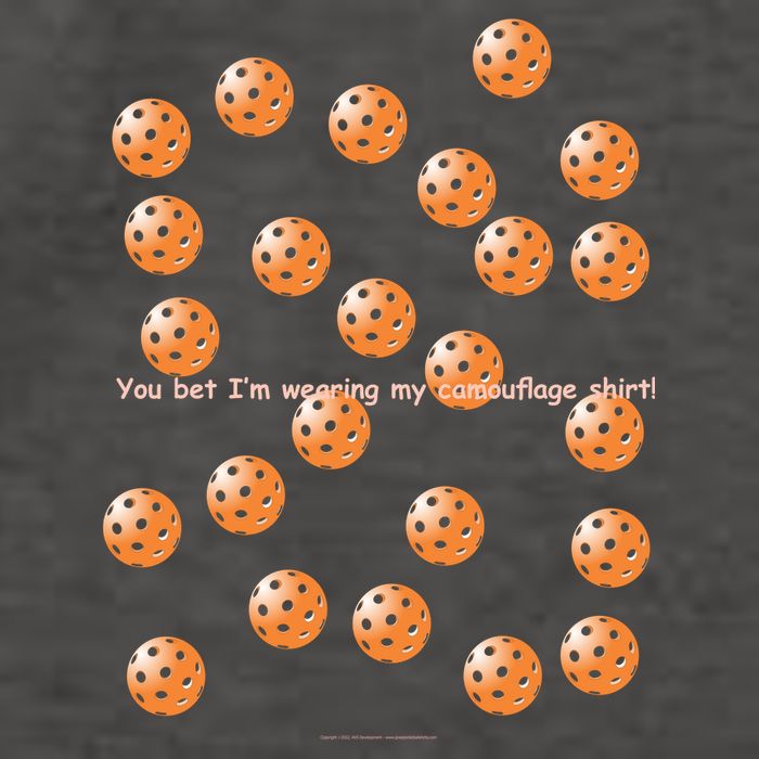 Pickleball Orange Camouflauge Shirt! Vector Backpack