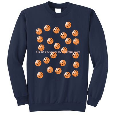 Pickleball Orange Camouflauge Shirt! Sweatshirt