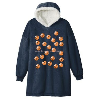 Pickleball Orange Camouflauge Shirt! Hooded Wearable Blanket