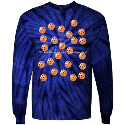 Pickleball Orange Camouflauge Shirt! Tie-Dye Long Sleeve Shirt