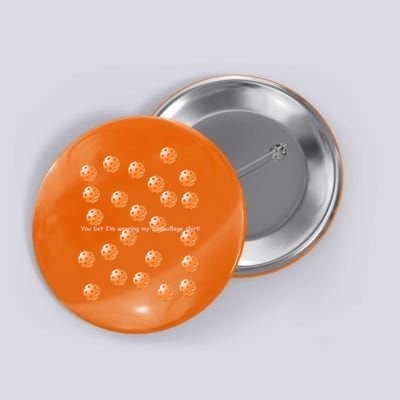 Pickleball Orange Camouflauge Shirt! Button
