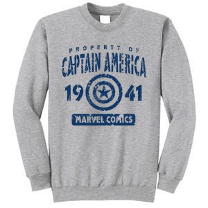 Property Of C.Aptain America Collegiate Tall Sweatshirt