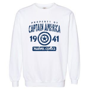 Property Of C.Aptain America Collegiate Garment-Dyed Sweatshirt