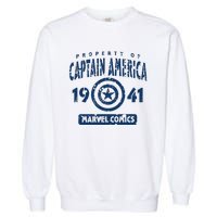 Property Of C.Aptain America Collegiate Garment-Dyed Sweatshirt