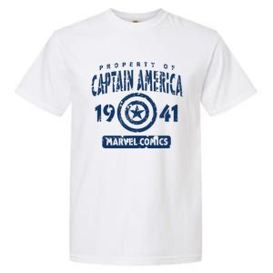 Property Of C.Aptain America Collegiate Garment-Dyed Heavyweight T-Shirt