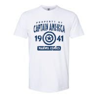 Property Of C.Aptain America Collegiate Softstyle CVC T-Shirt