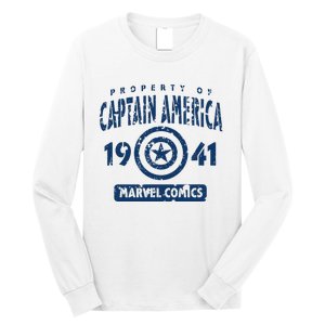 Property Of C.Aptain America Collegiate Long Sleeve Shirt