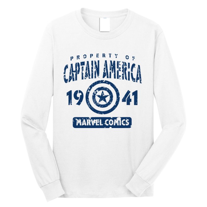 Property Of C.Aptain America Collegiate Long Sleeve Shirt