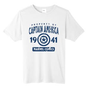 Property Of C.Aptain America Collegiate Tall Fusion ChromaSoft Performance T-Shirt