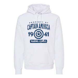 Property Of C.Aptain America Collegiate Premium Hoodie