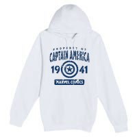 Property Of C.Aptain America Collegiate Premium Pullover Hoodie