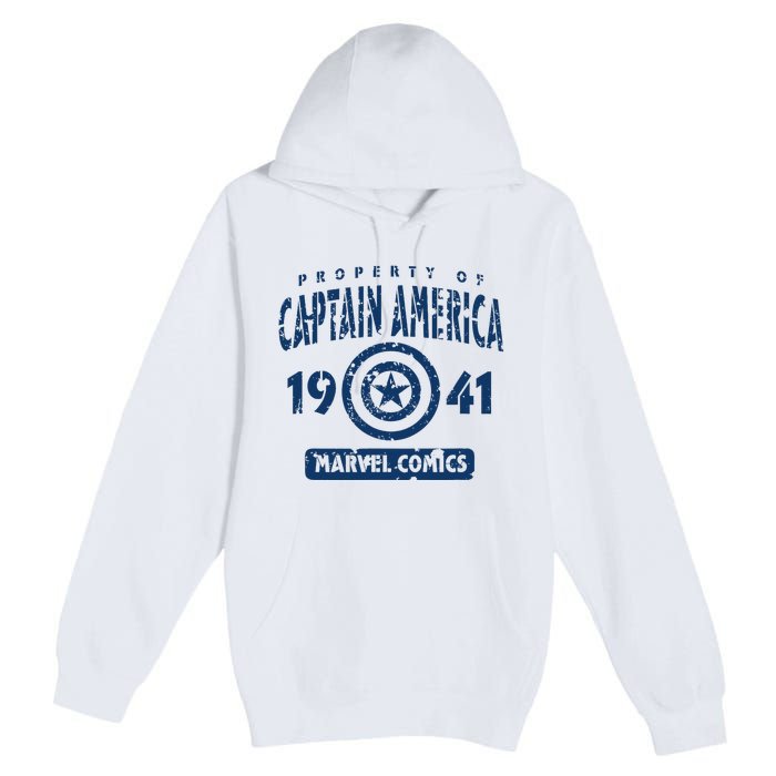 Property Of C.Aptain America Collegiate Premium Pullover Hoodie