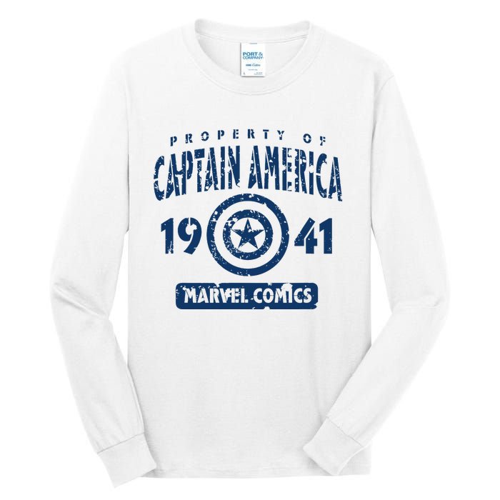 Property Of C.Aptain America Collegiate Tall Long Sleeve T-Shirt