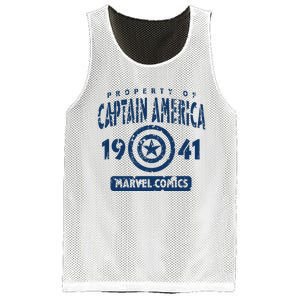 Property Of C.Aptain America Collegiate Mesh Reversible Basketball Jersey Tank