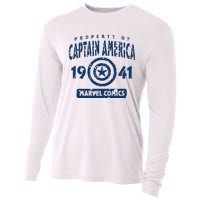 Property Of C.Aptain America Collegiate Cooling Performance Long Sleeve Crew